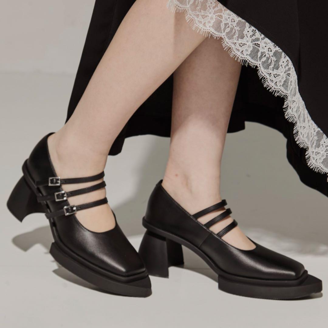 AKIKOAOKI ヒールシューズ パンプスMORIA BLACK