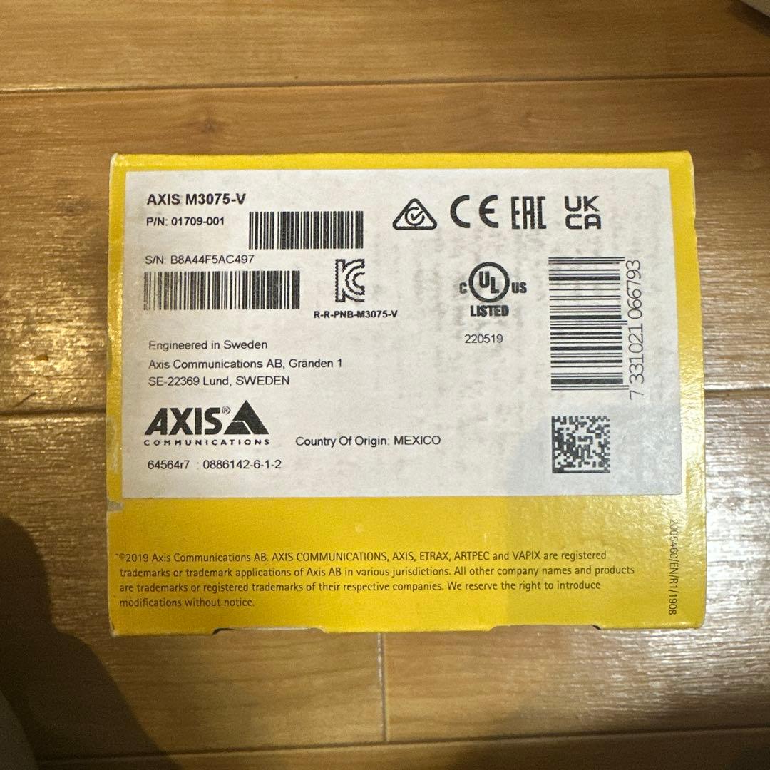 その他 AXIS M3075-V Fixed Dome Network Camera