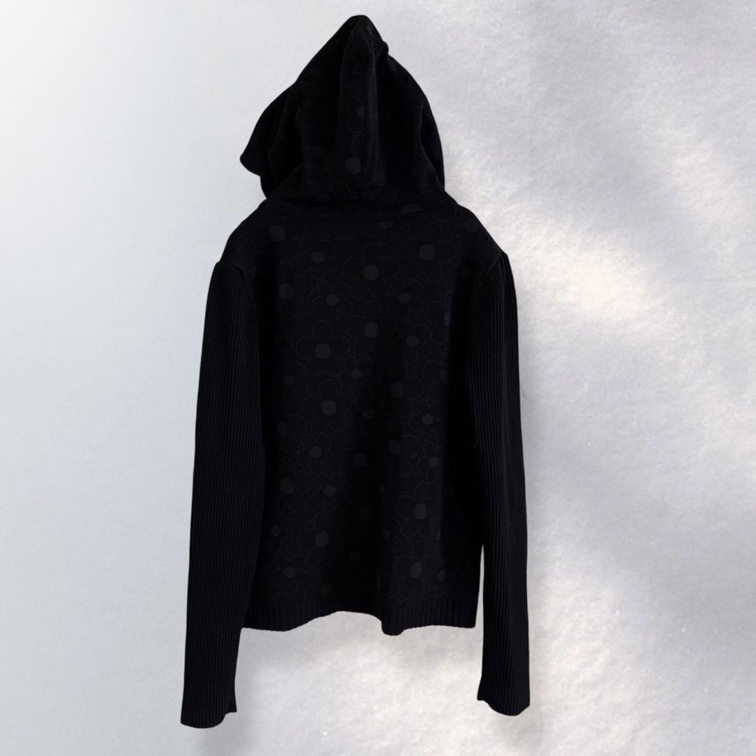 新品 エムズグレイシー デイジー柄 パール リボンパーカー 花柄 L《663