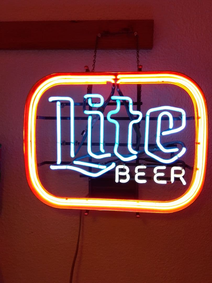 rrr　ヴィンテージ　ネオン管　Lite BEER 希少　看板
