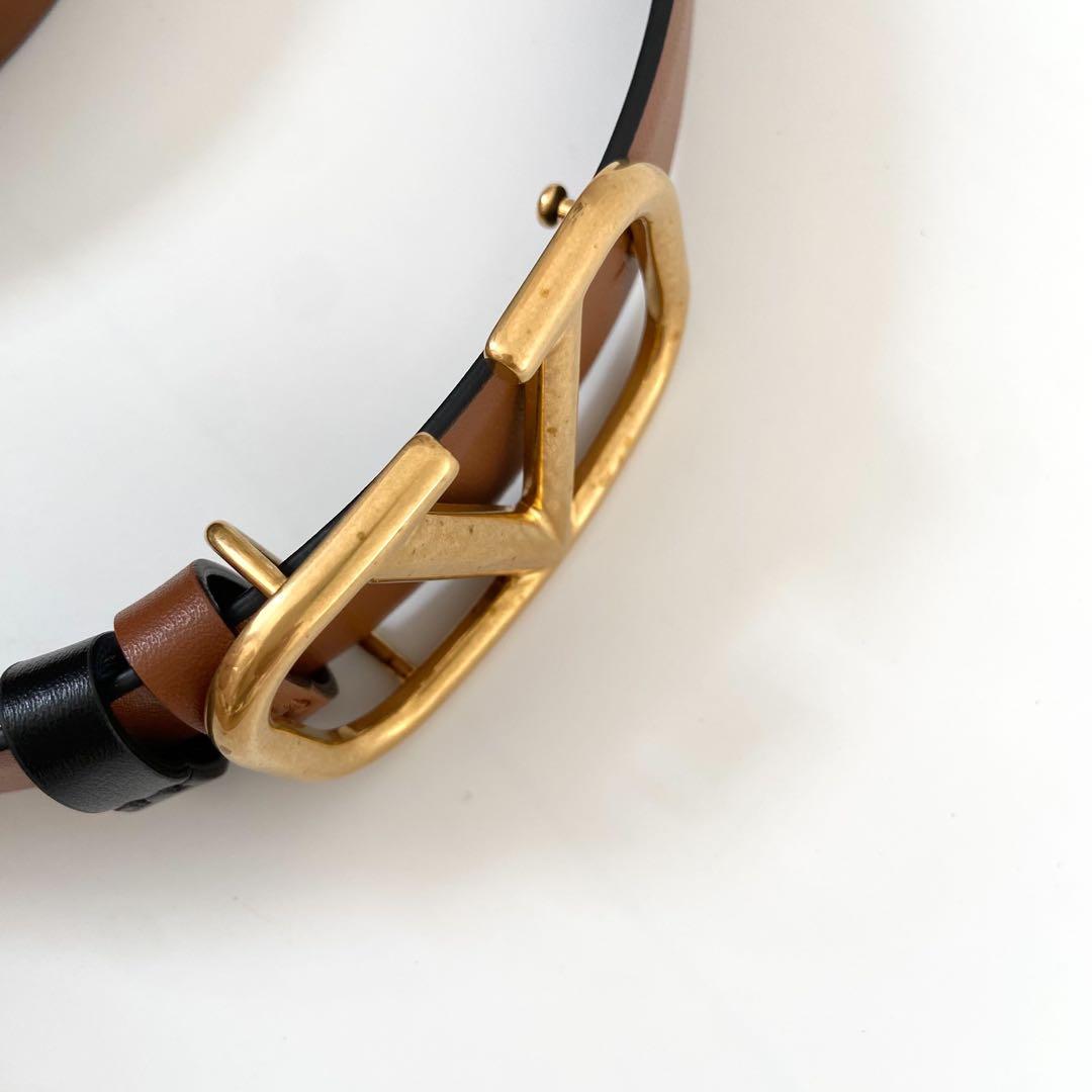 美ヴァレンティノ ベルト バックル リバーシブル 85 ゴールド