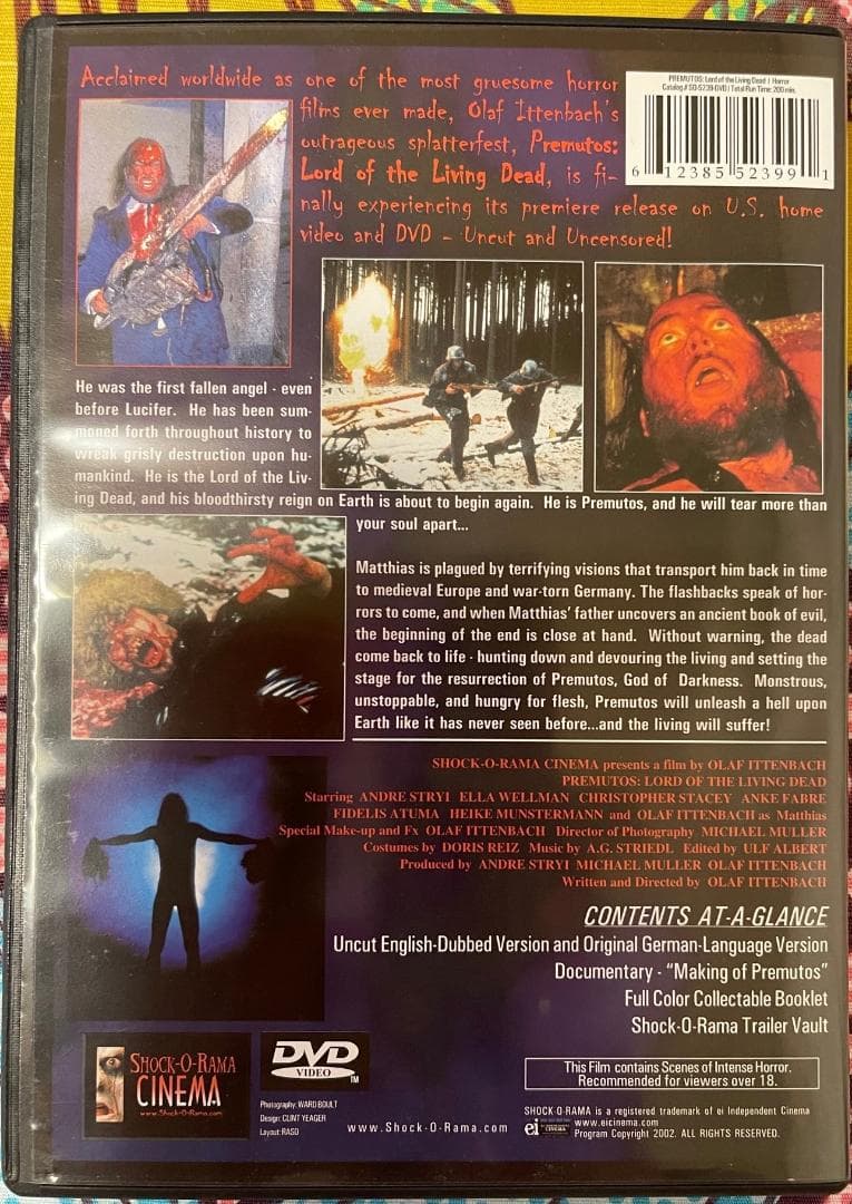 希少品　新ゾンビ　DVD　輸入盤　リージョンALL　日本未DVD化