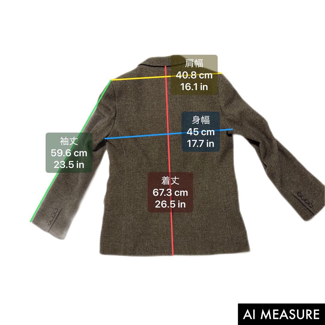FRAY I.D 24AW ダブルボタンウールジャケット　テーラード　茶色