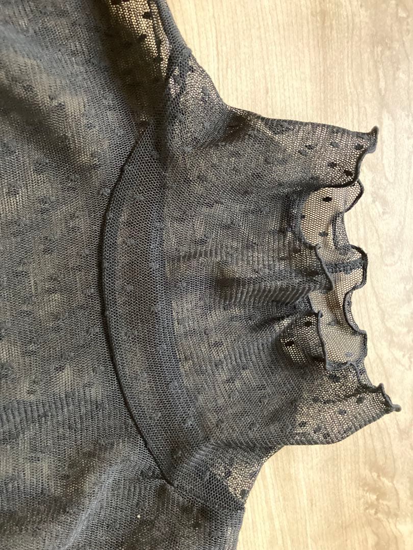 Spick and Span ドットチュールハイネックプルオーバー