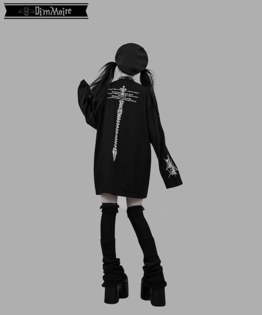 DimMoire Webbed Lullaby ロンT【Black】 レフレム