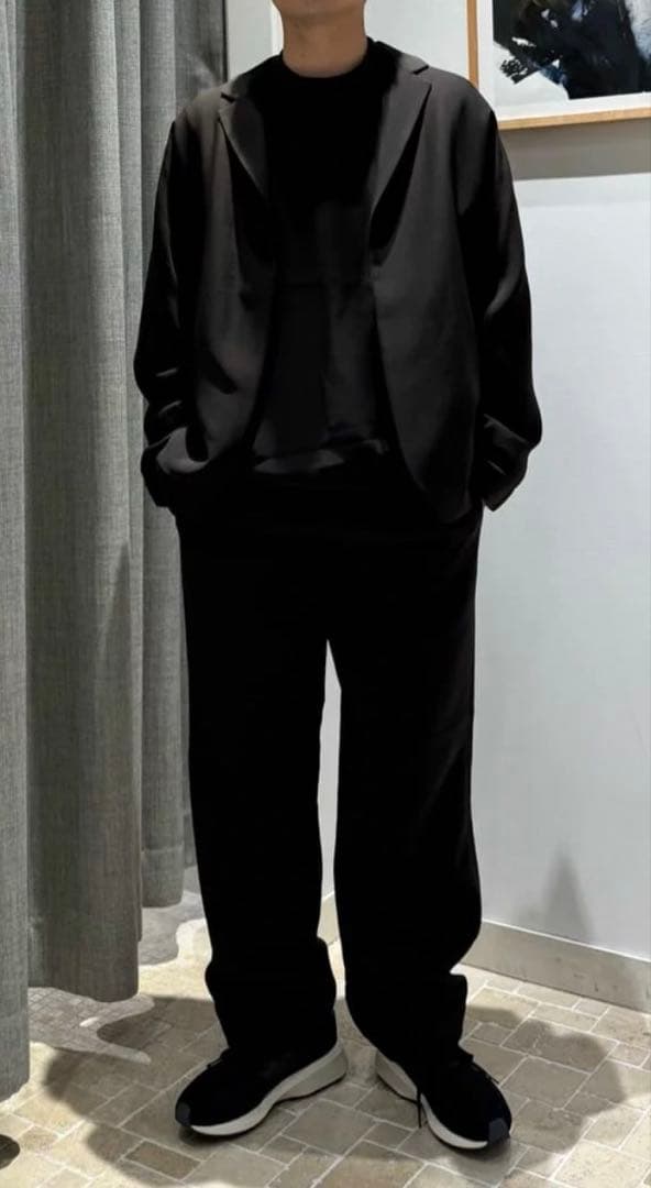 UNITED ARROWS & SONS RIB CREW 黒