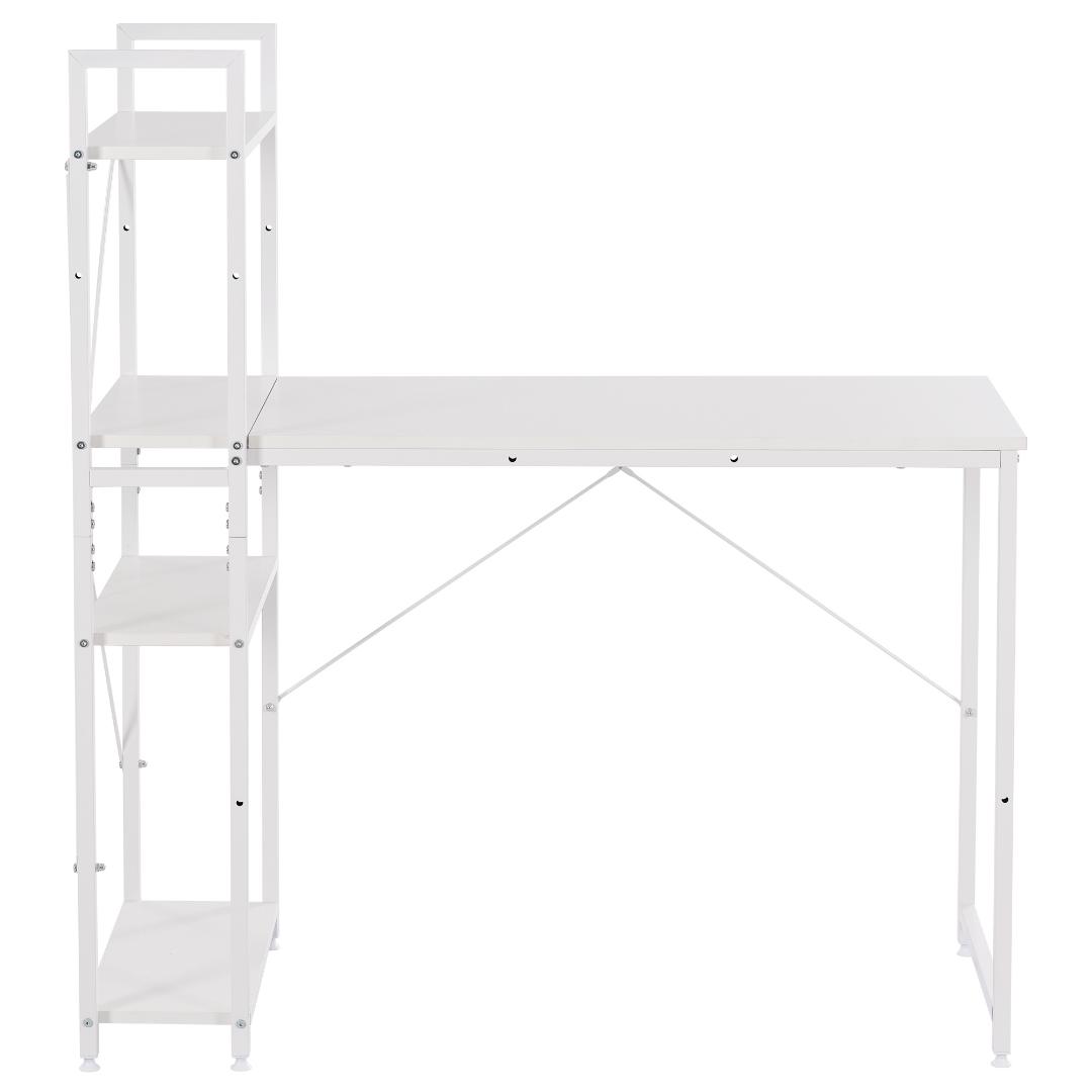 パソコンデスク ラック付き 調整可能　デスク ワークデスク 木製 学習デスク