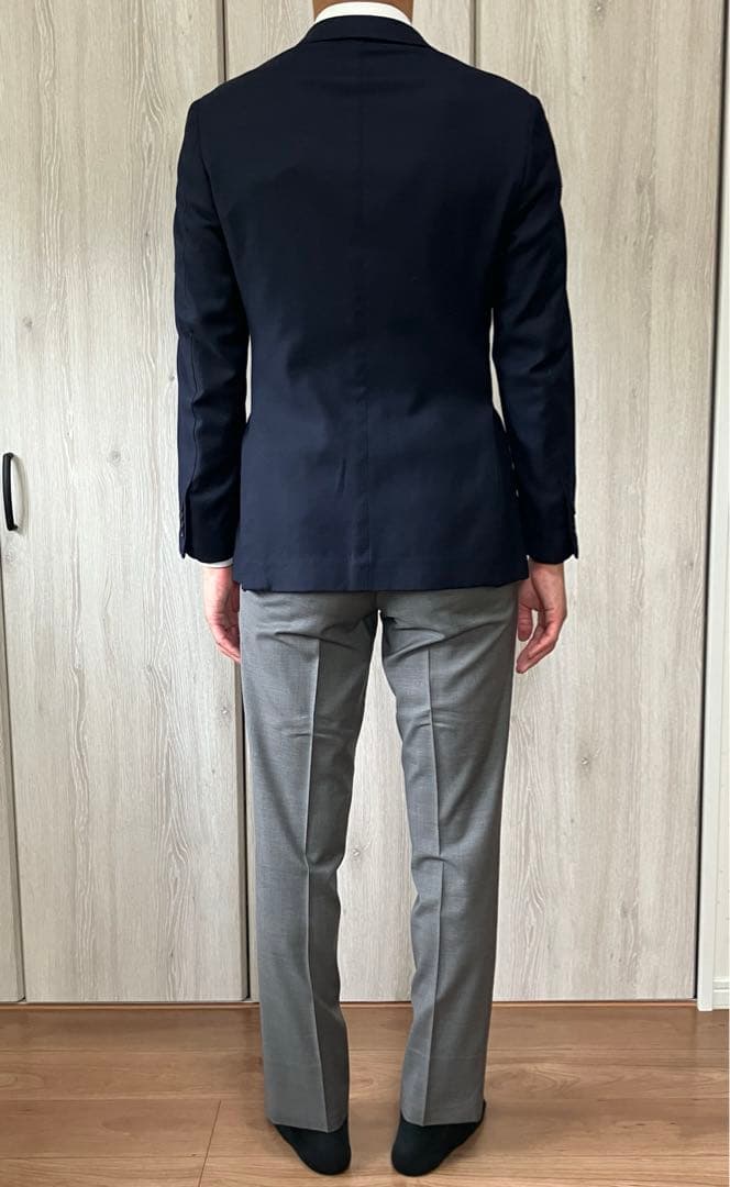 タイムセールEDIFICE ロロピアーナのSUPER130’Sネイビージャケット