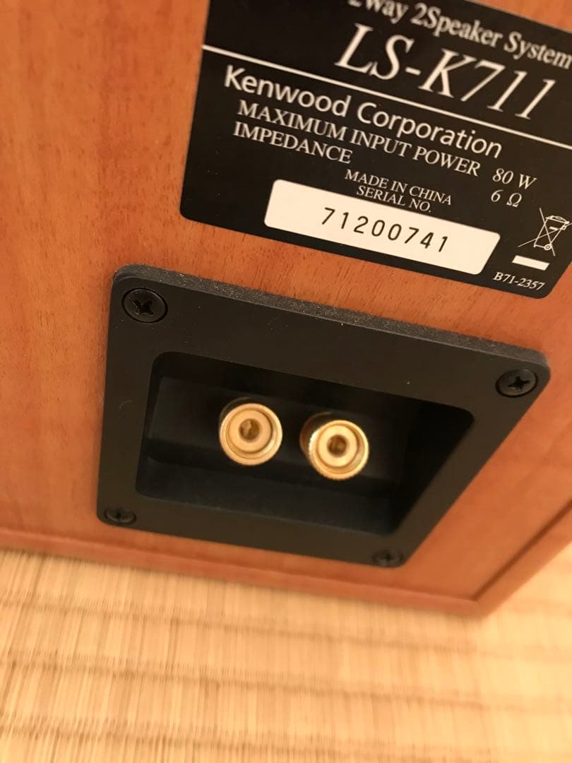 KENWOOD LS-K711 スピーカー ペア ブックシェルフ 2WAY 小型