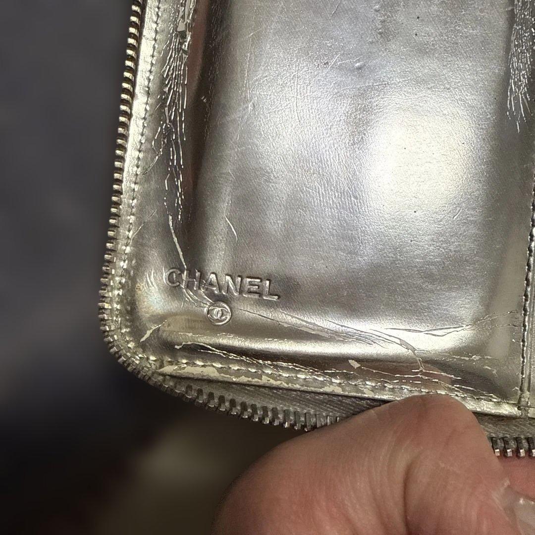 CHANEL マイクロチョコバー メタリック 長財布 希少！