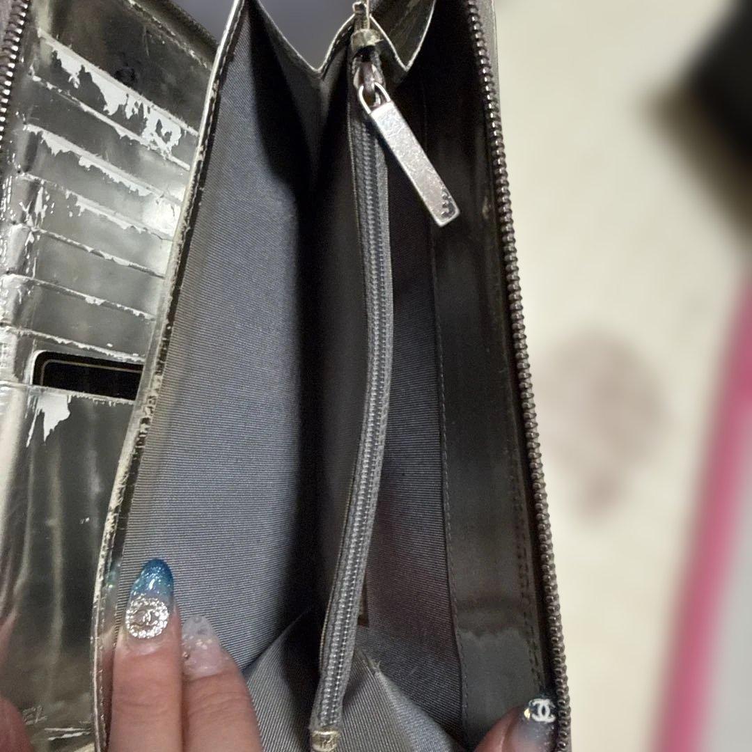 CHANEL マイクロチョコバー メタリック 長財布 希少！
