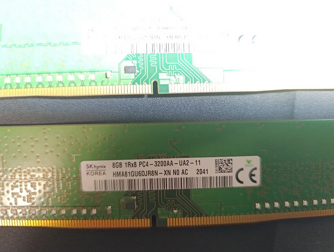 SK hynix 16GBメモリ DDR4-3200 (8GB×2枚) デスクト