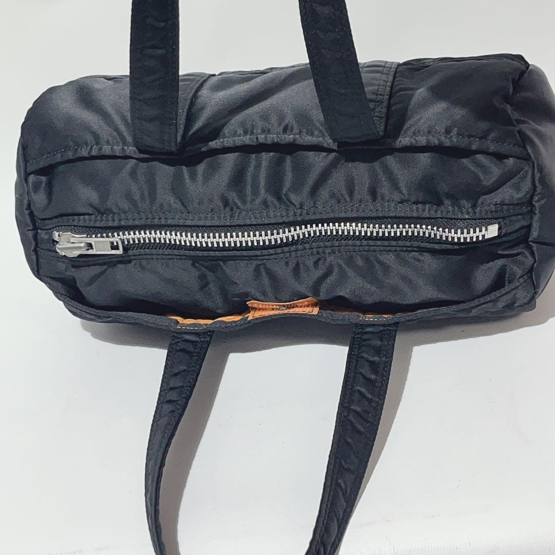 美品 ポーター タンカー ミニボストン S ドラムバッグ ロール ダッフル 黒