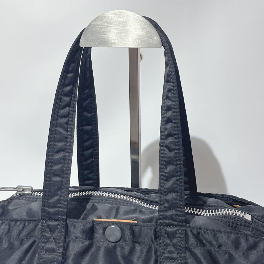 美品 ポーター タンカー ミニボストン S ドラムバッグ ロール ダッフル 黒