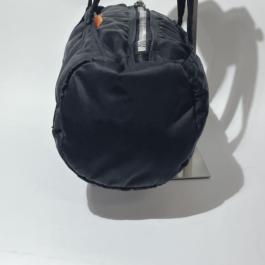 美品 ポーター タンカー ミニボストン S ドラムバッグ ロール ダッフル 黒