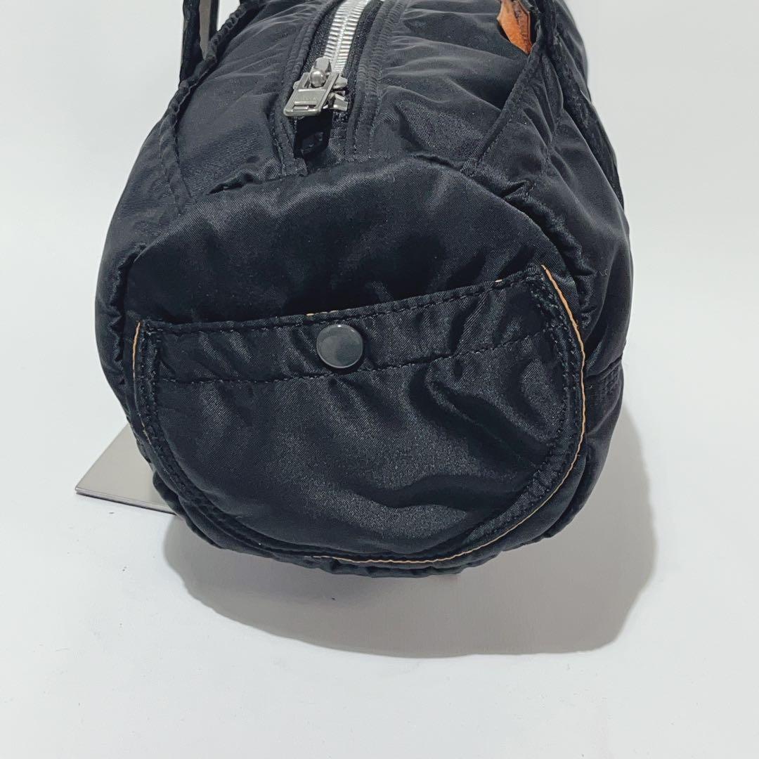 美品 ポーター タンカー ミニボストン S ドラムバッグ ロール ダッフル 黒