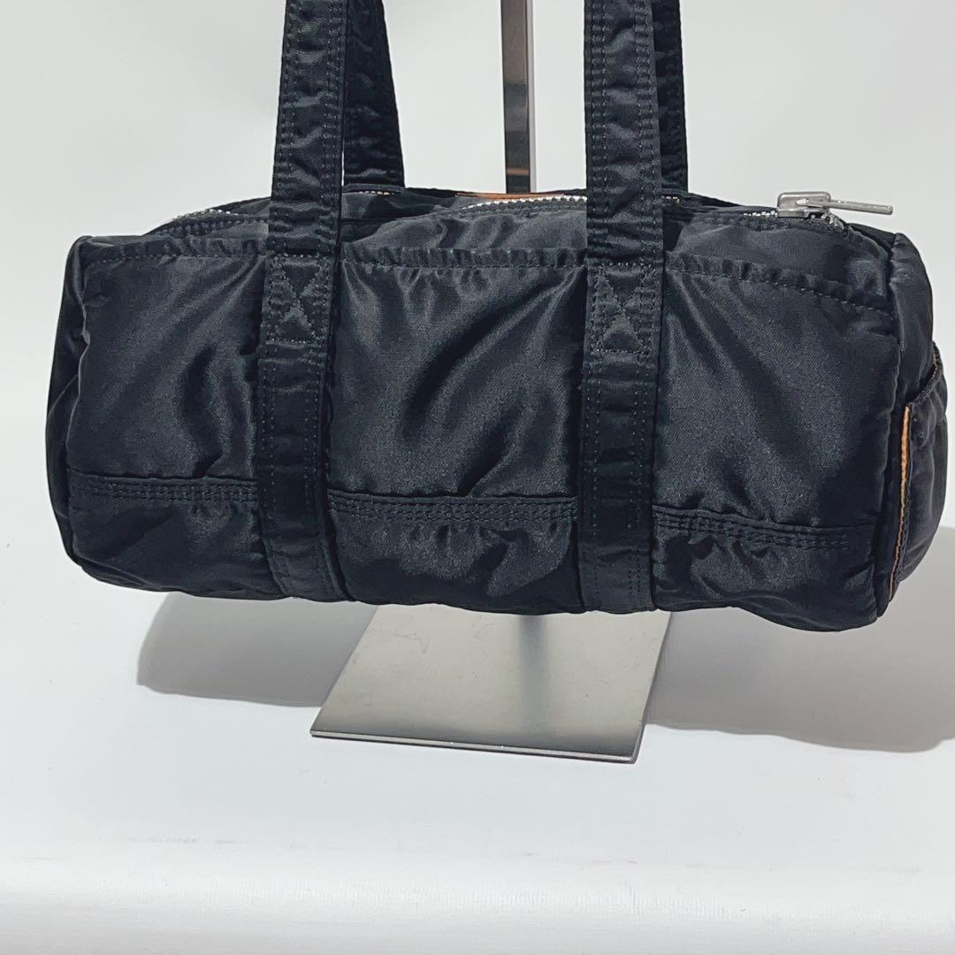 美品 ポーター タンカー ミニボストン S ドラムバッグ ロール ダッフル 黒