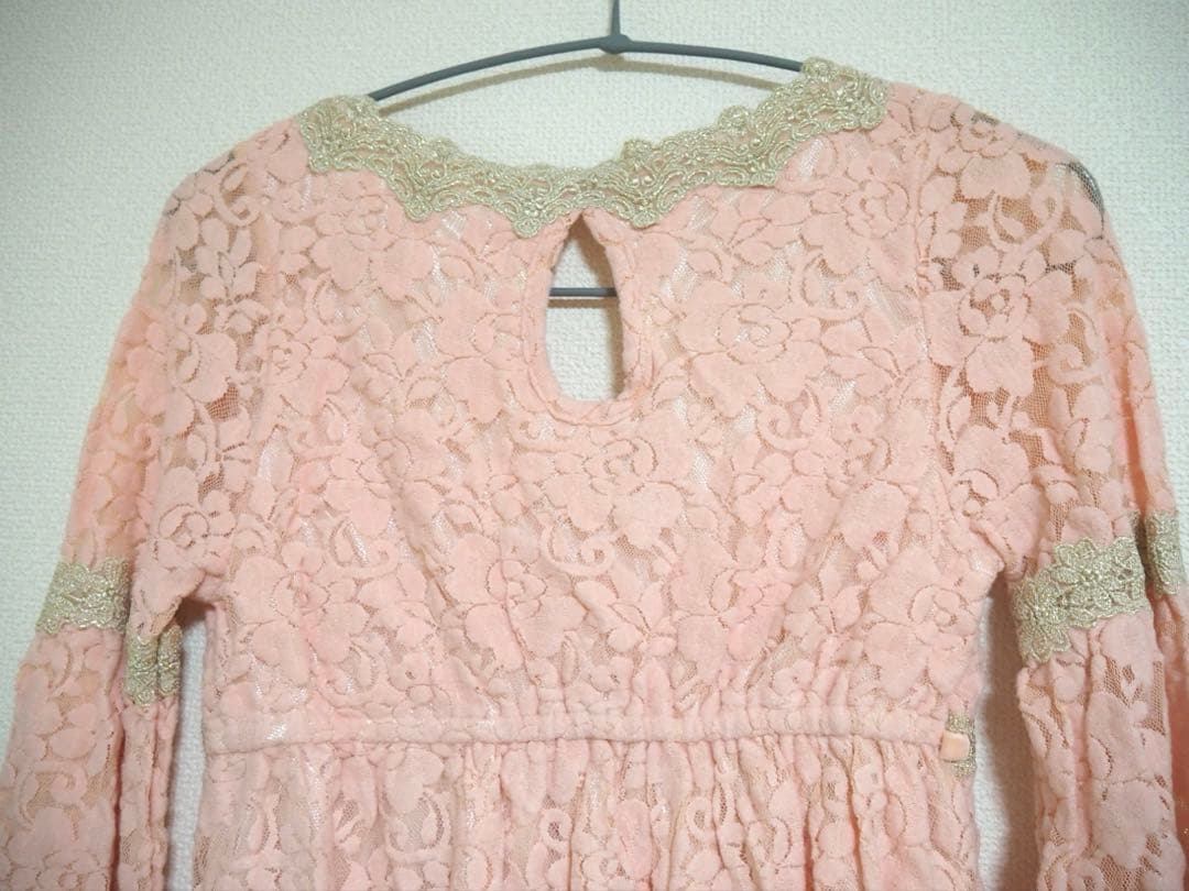 LIZ LISA ピンク レース ワンピース フレアスリーブ　リズリサ　希少