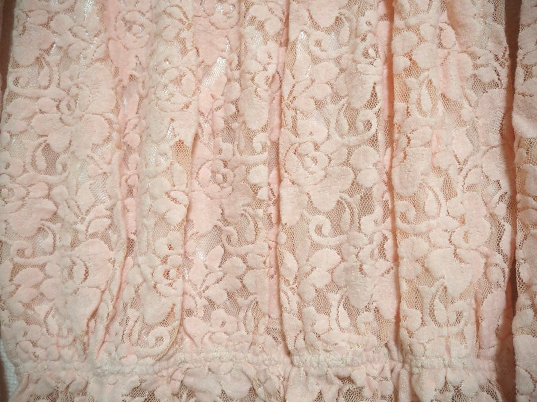 LIZ LISA ピンク レース ワンピース フレアスリーブ　リズリサ　希少