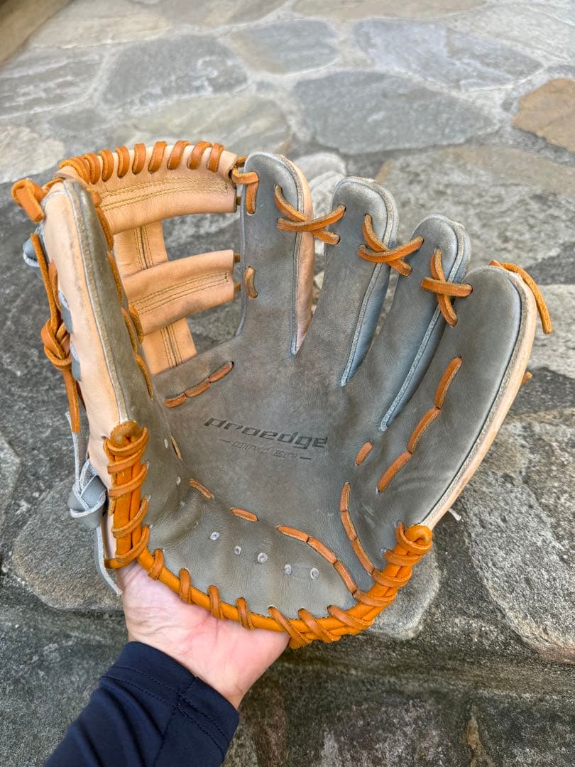 SSK Pro Edge 軟式グローブ ベージュ/グレー