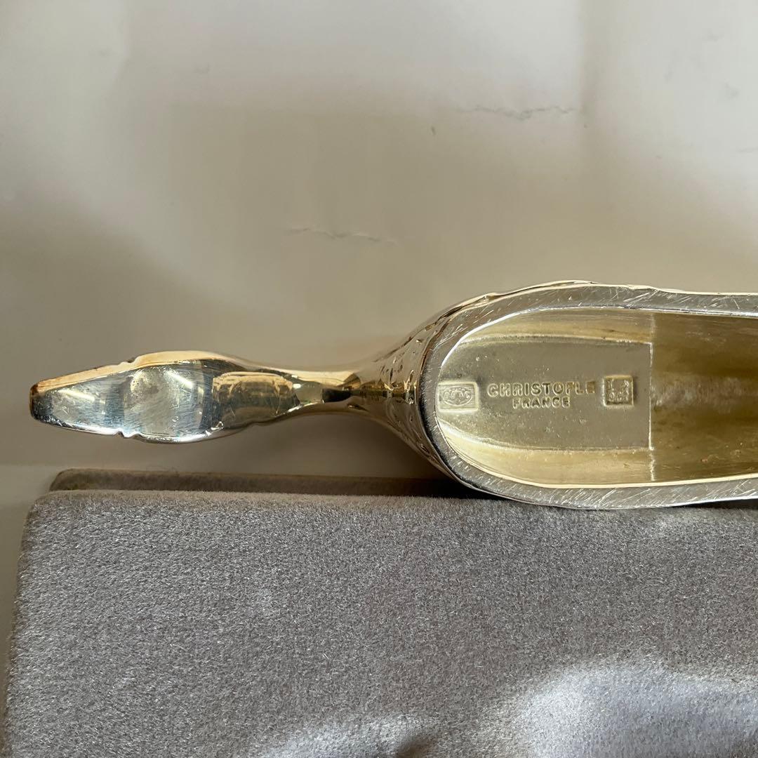 フランス　クリストファーパリ製　純銀製ナイフ、フォーク置き