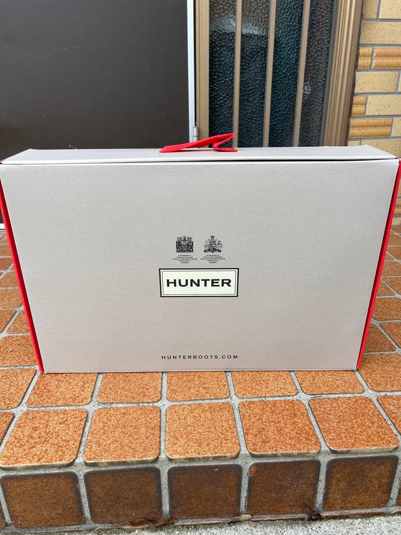 HUNTER ブラック 長靴 バックル付き 24cm