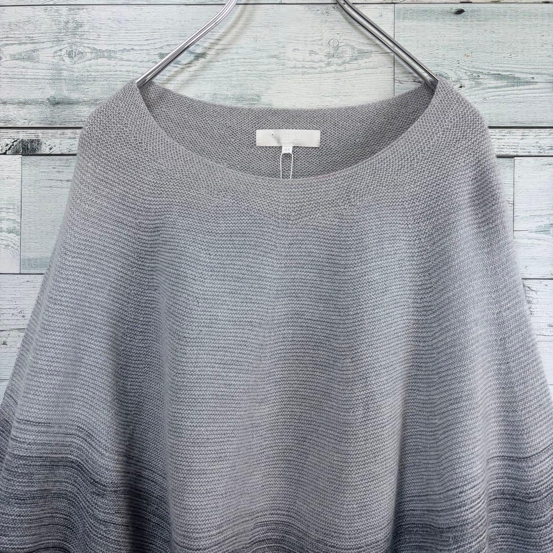 ☆大きいサイズ・3L☆自由区　ポンチョニット　未使用・タグ付　ボレロ　44サイズ