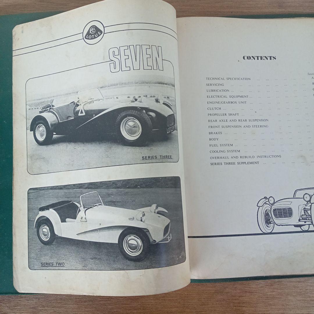趣味・スポーツ・実用 LOTUS SEVEN OWNERS MANUAL