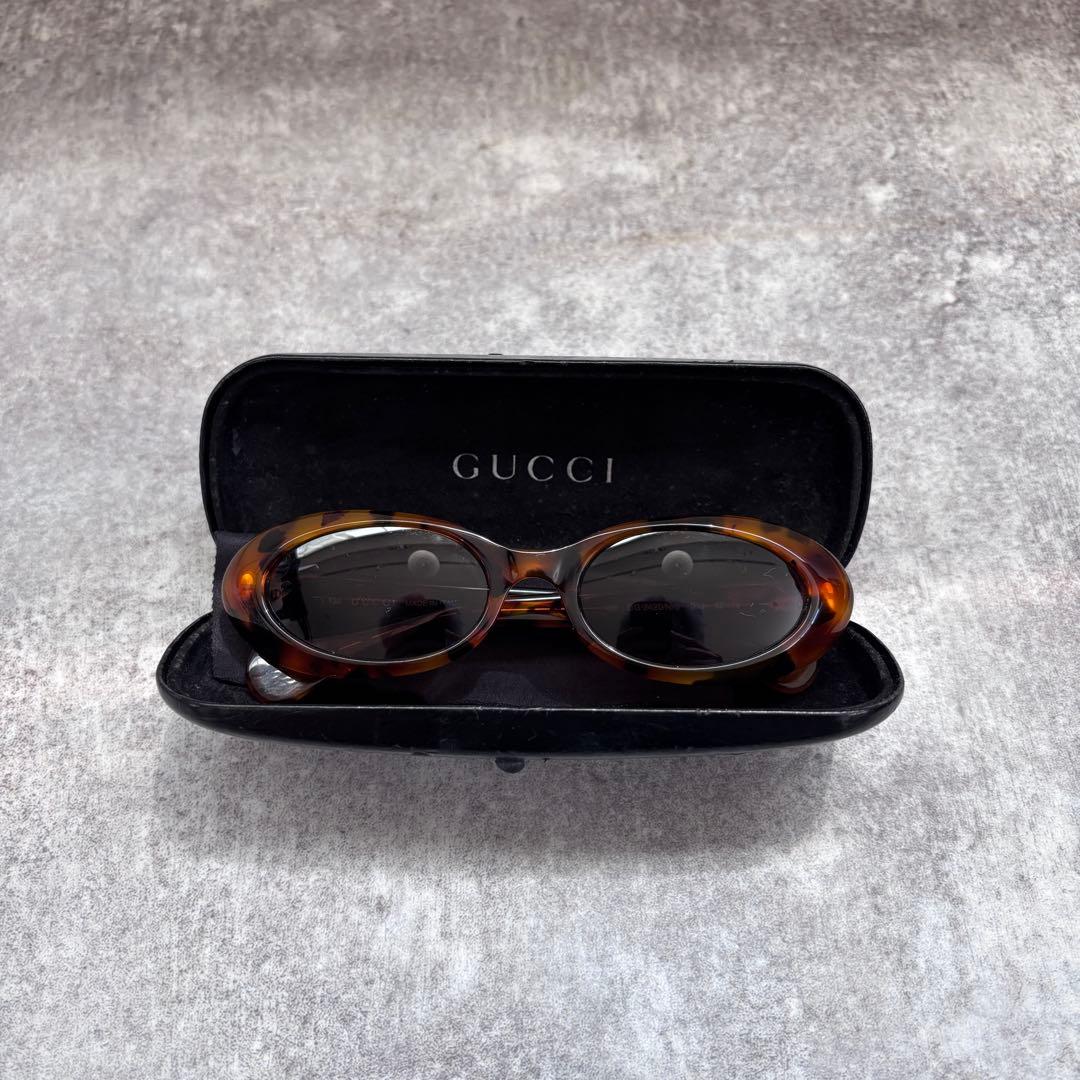 GUCCI グッチ サングラス GG2420 ベッコウ ブラウン オーバル 細め