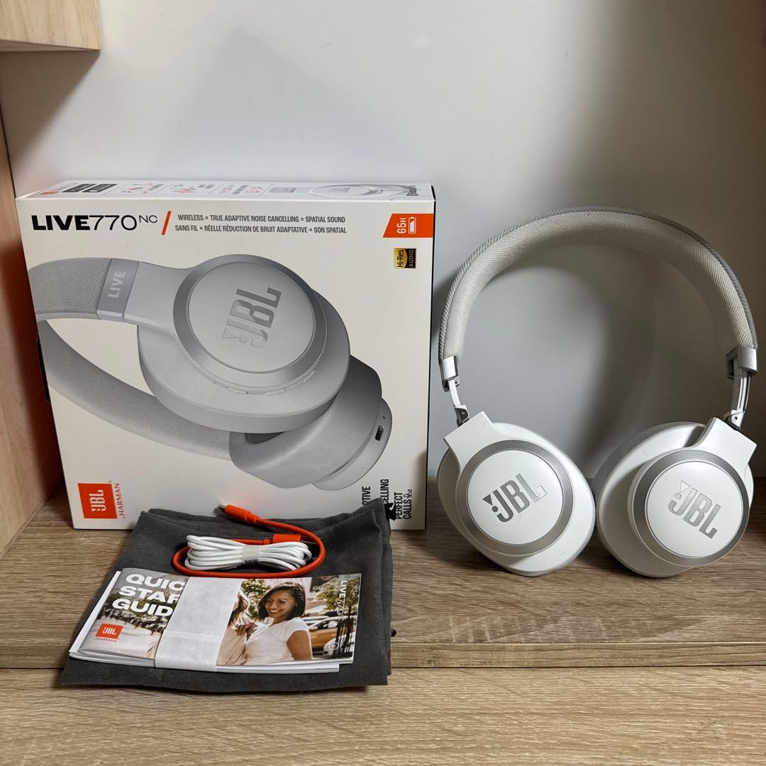 ⭐︎美品⭐︎ JBL LIVE 770NC ワイヤレスヘッドホン ホワイト