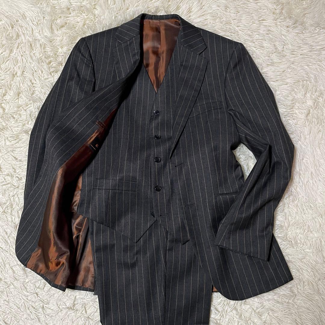 【なき】Ben Sherman 3ピース セットアップ スーツ グレー