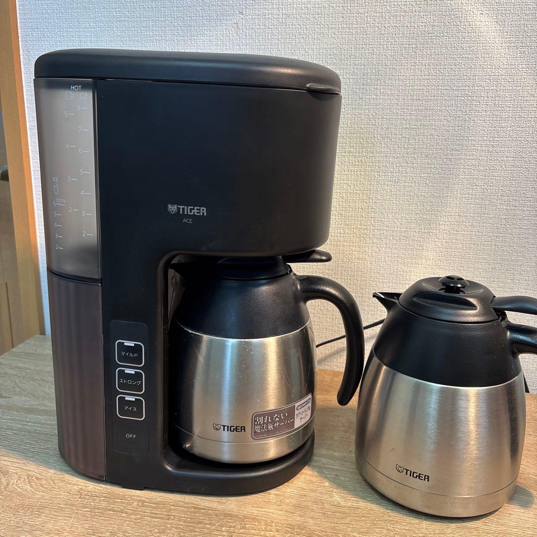 TIGER コーヒーメーカー 保温ポット2個付き(D-243 20前)