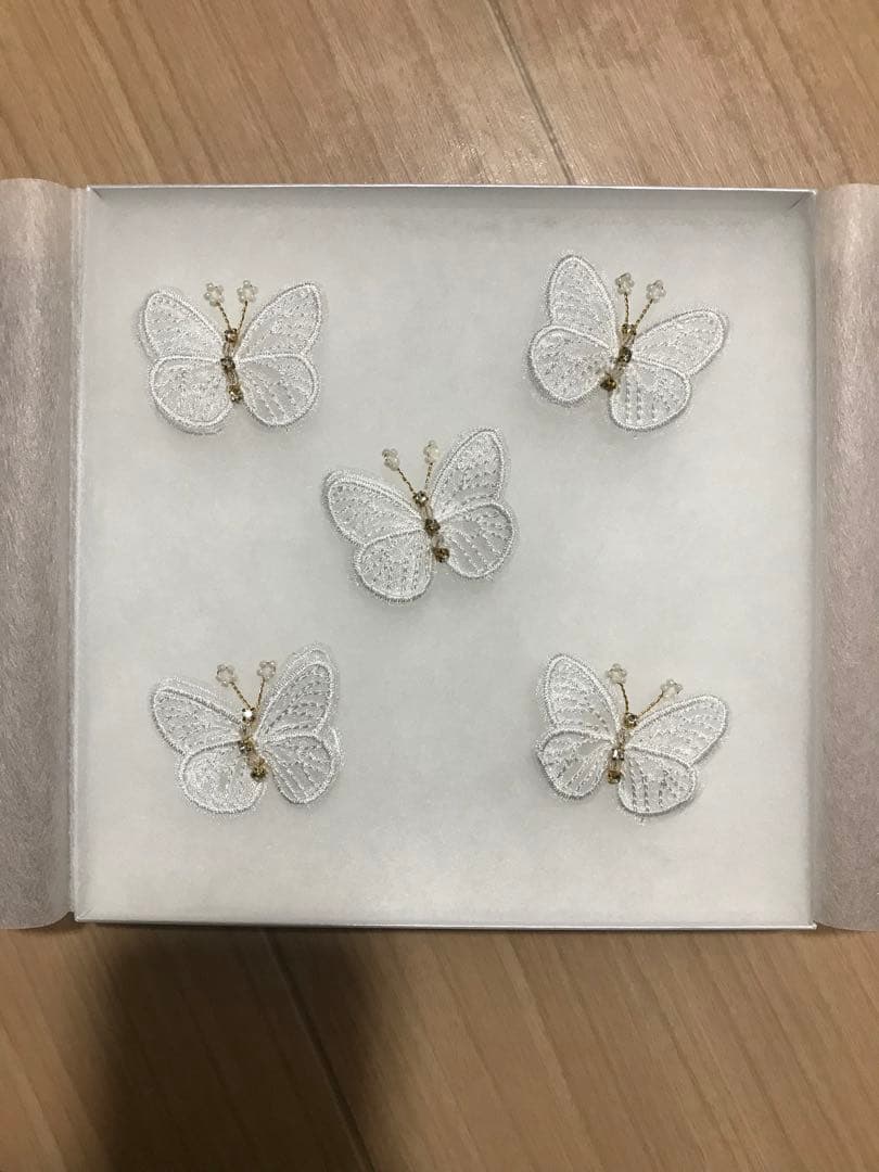 ANNAN WEDDING 蝶のヘアアクセサリー 5個セット