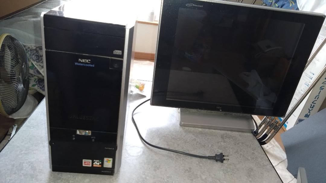 【中古】NEC VALUESTAR TX水冷 デスクトップパソコン モニター付き
