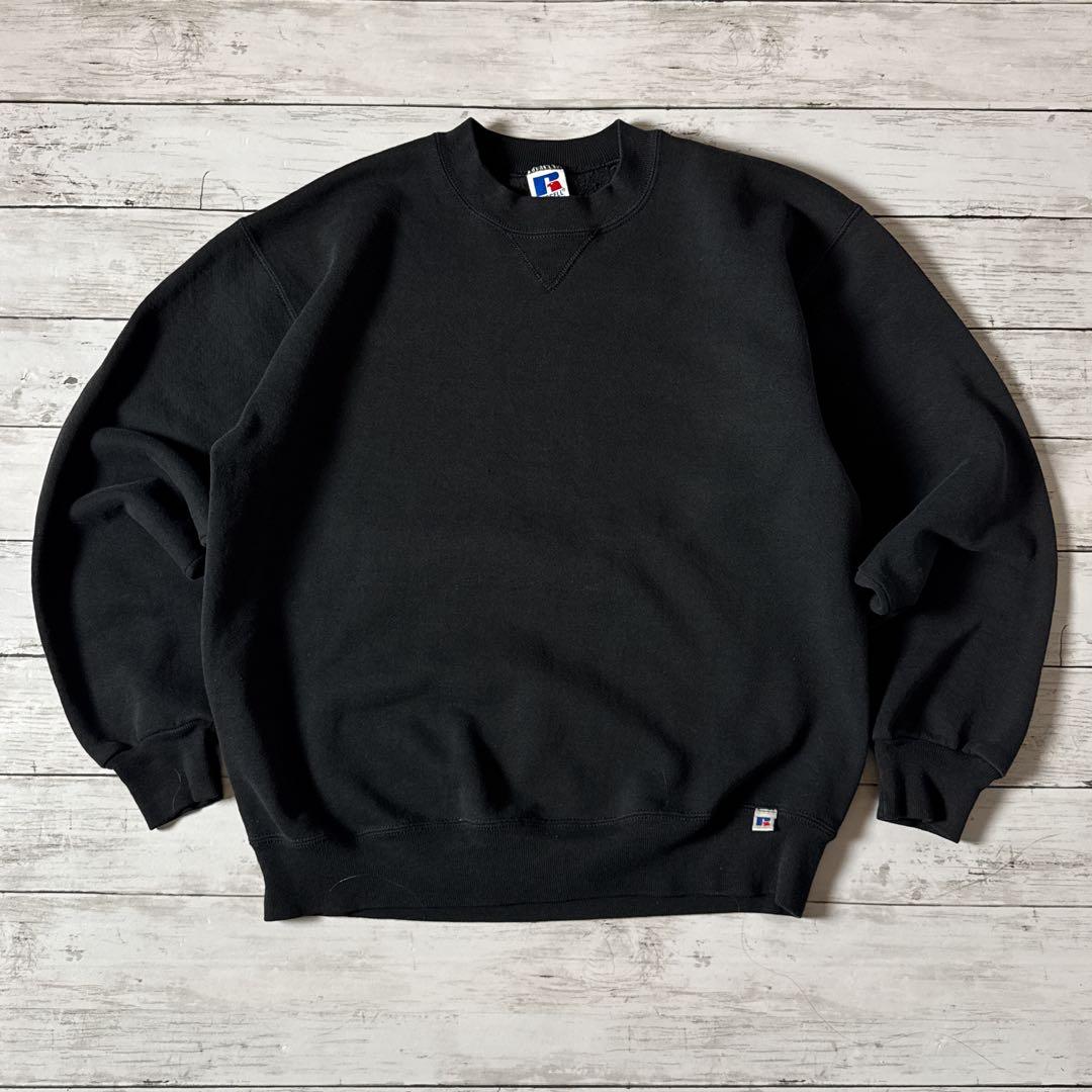 M*Y様 90s USA製 ラッセルアスレチック スウェット L ブラック 無地