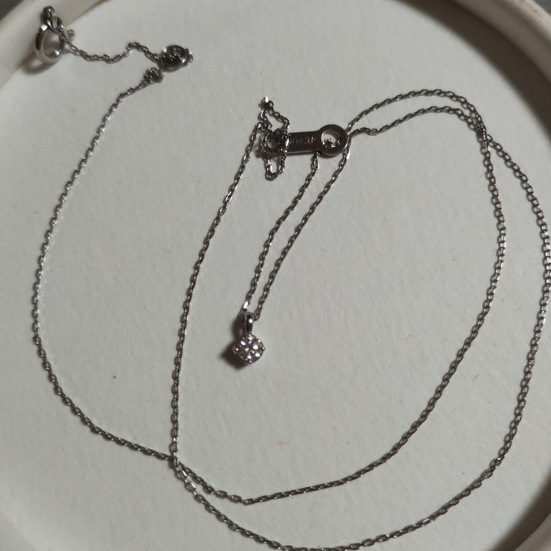 4℃ヨンドシー　ダイヤモンドネックレス　プラチナ850