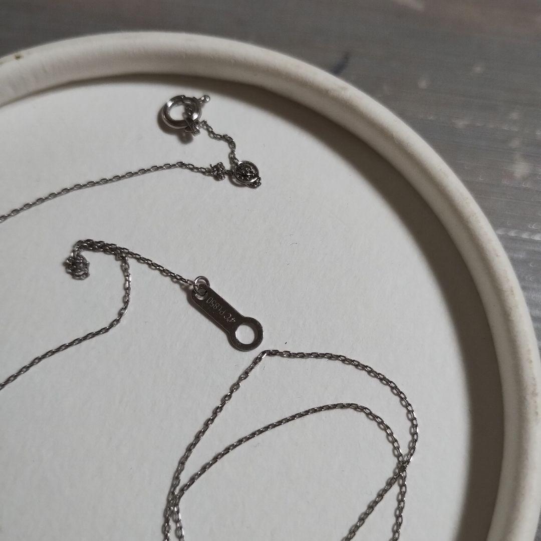 4℃ヨンドシー　ダイヤモンドネックレス　プラチナ850