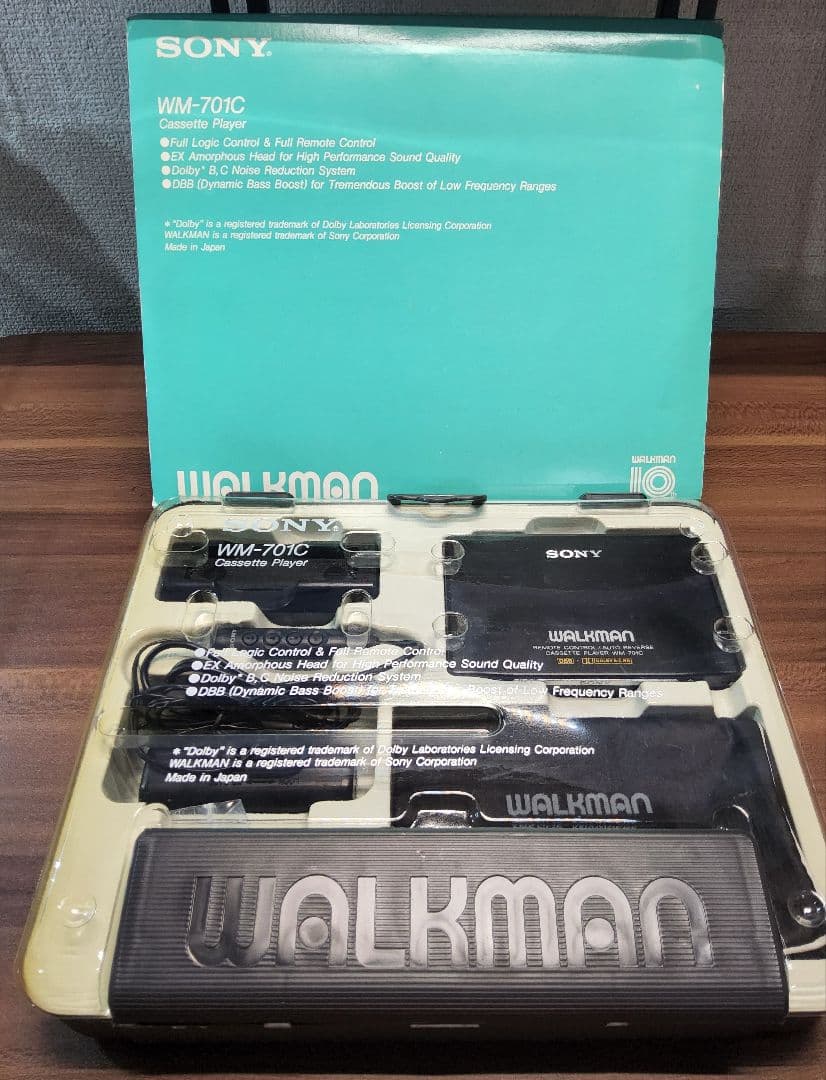 【新品同様 レア！】SONY ウォークマン WM-701C ブラック 整備済み