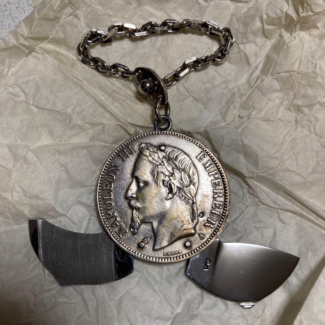 Eloi エロア　ナポレオン3世　ナイフ　銀貨