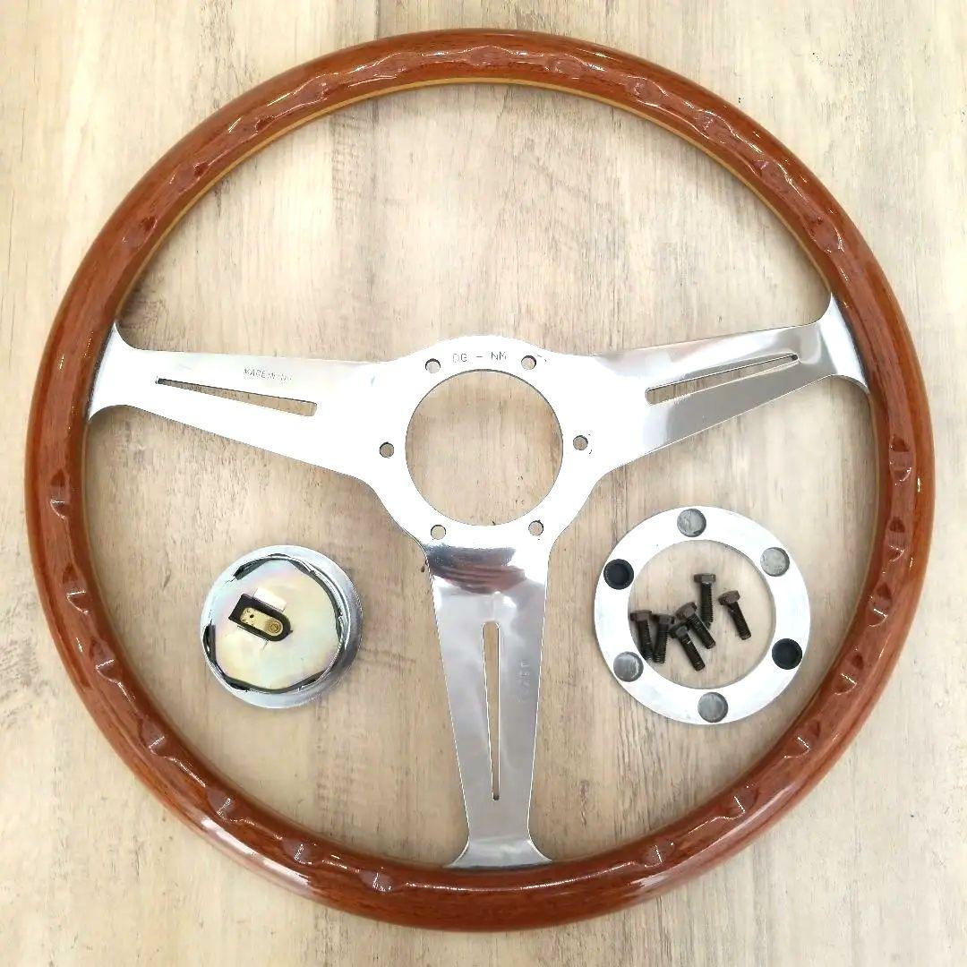 【美品】【NARDI】ナルディウッド&ポリッシュスポーク/【当時物】37Φ