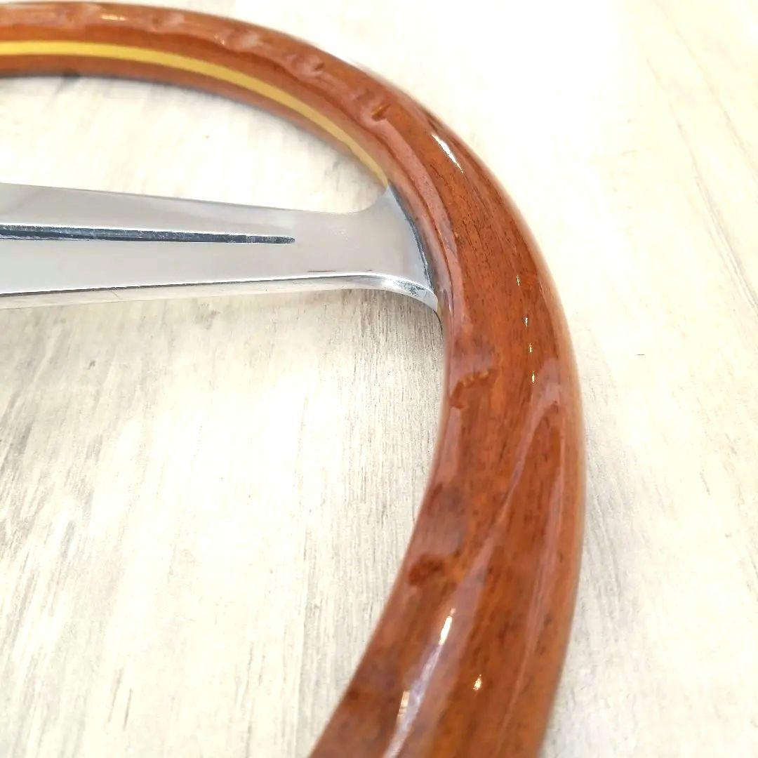 【美品】【NARDI】ナルディウッド&ポリッシュスポーク/【当時物】37Φ