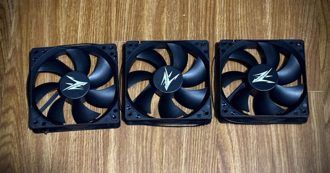 ZALMAN ZMR5-PWM CPUファン 120mm 3個セット／ほぼ未使用