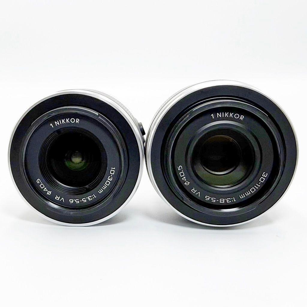ニコン 1 J1 ダブルズームキット ホワイト ミラーレス カメラ 中古