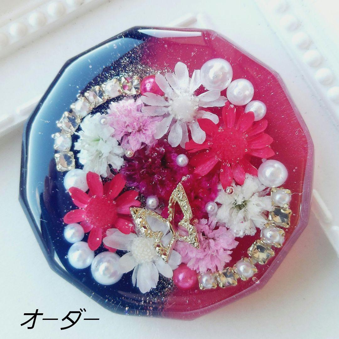 メグえもん　レジン　ヘアゴム　ポニーフック　ブローチ