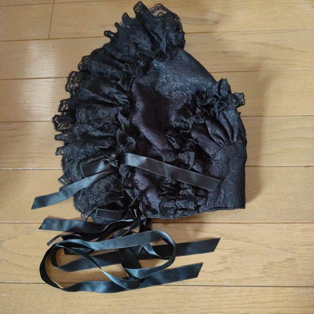 morphose 無地　ボンネット　黒