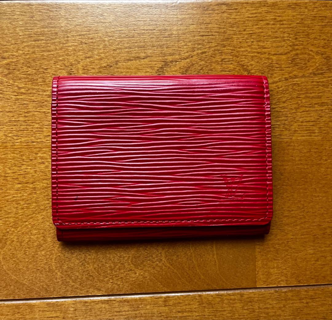 Louis Vuitton ルイ・ヴィトン エピ 名刺入れ ルージュ
