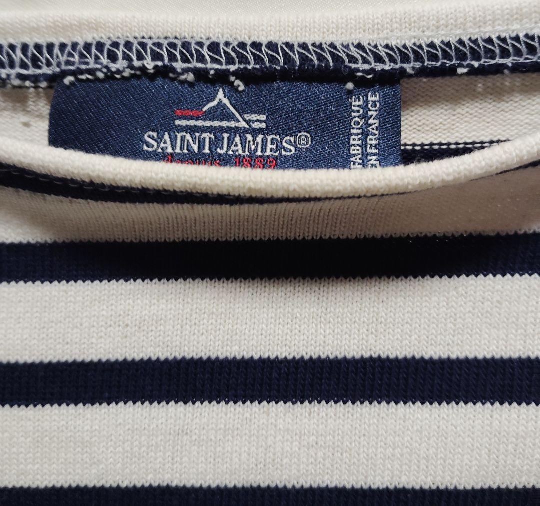 新品、SAINT JAMES エルボーパッチハート長袖Tシャツ