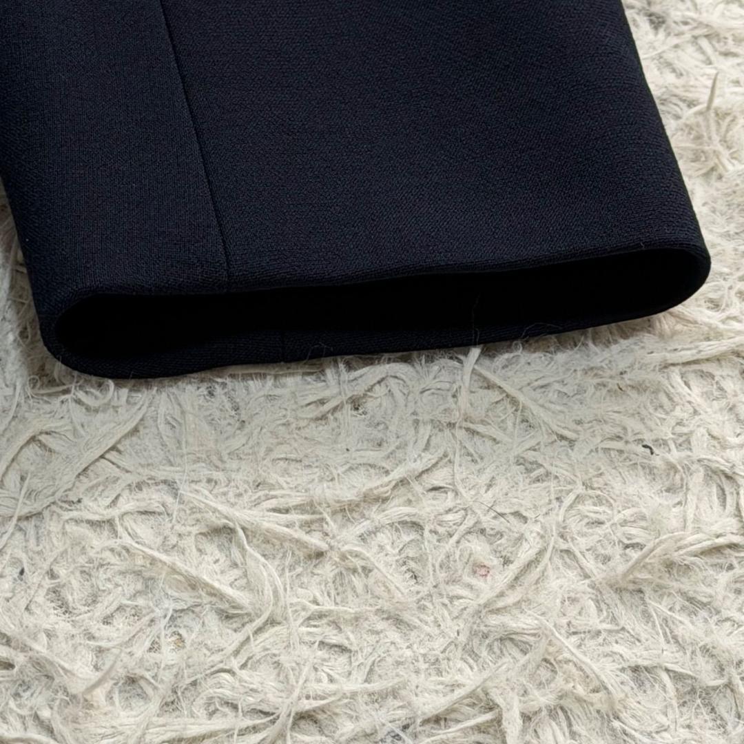 17234✨フォクシーニューヨークコレクション ダブルジャケット 38 M 紺