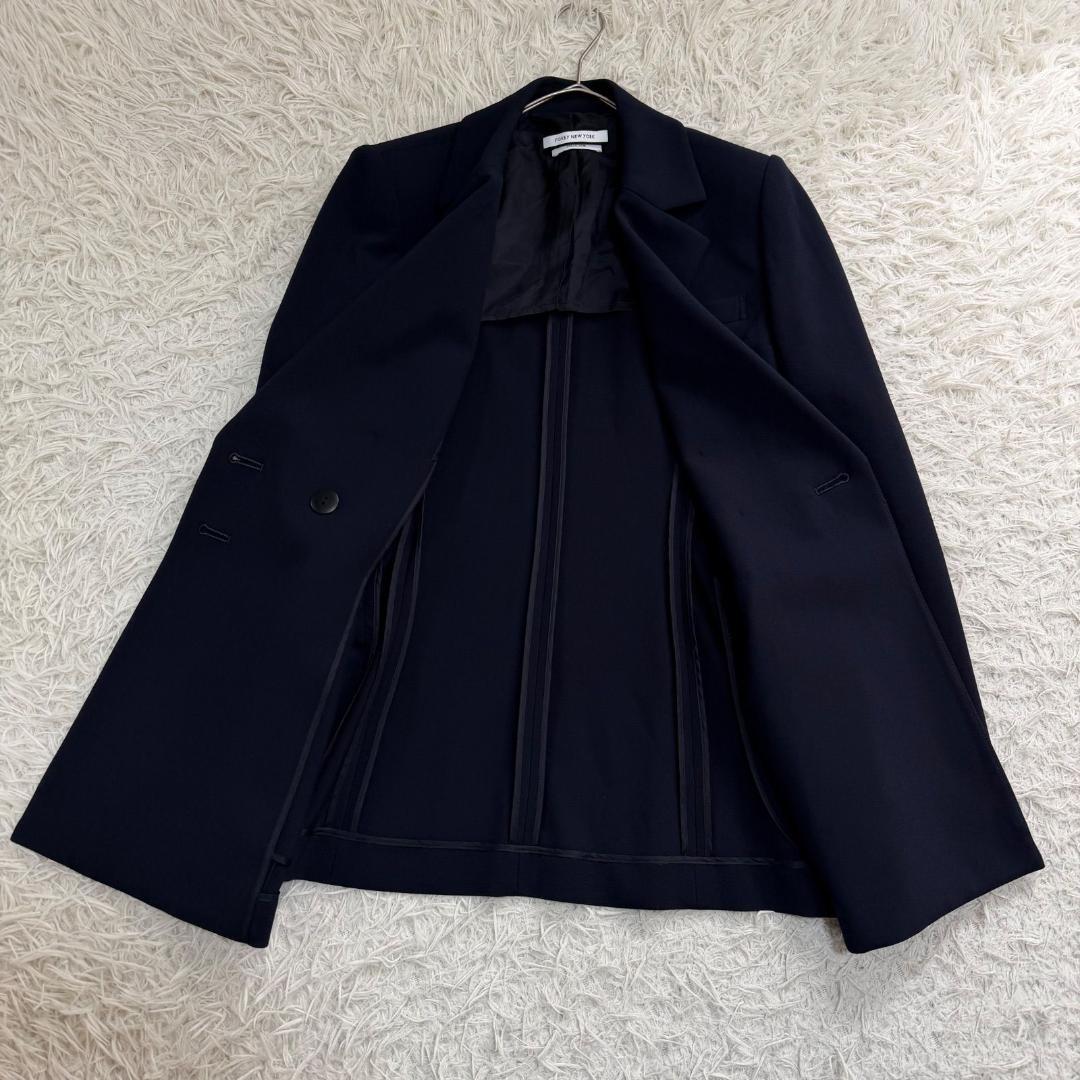 17234✨フォクシーニューヨークコレクション ダブルジャケット 38 M 紺