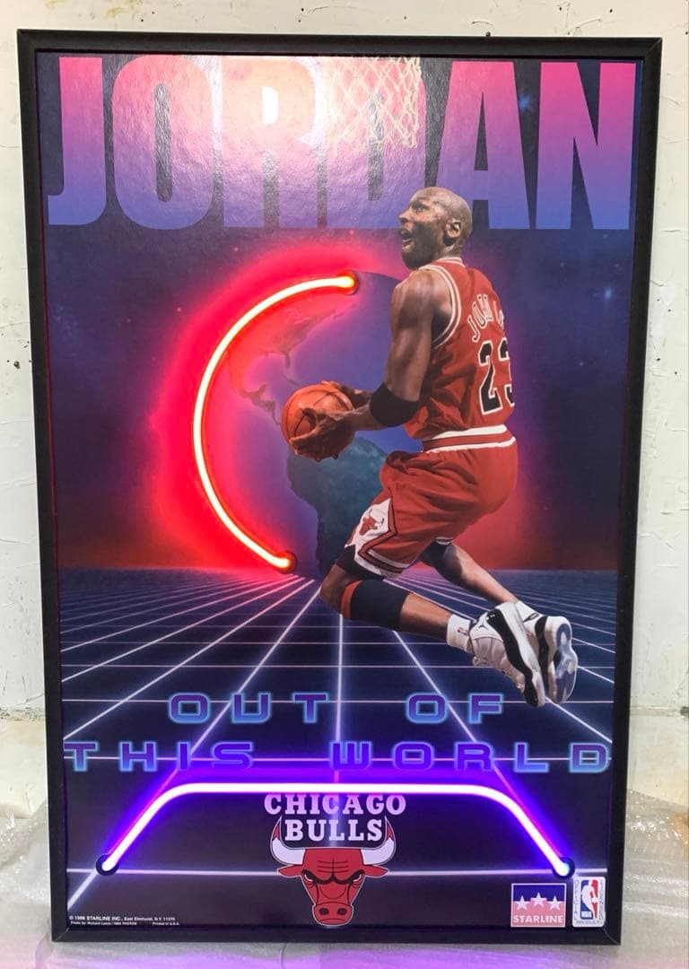 m*3様 NEONETICS ネオン管アートパネル　マイケルジョーダン